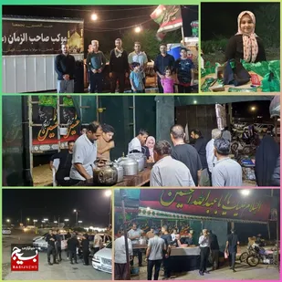 خدمات رسانی موکب حضرت صاحب الزمان (عج) در خروجی بندرهندیجان