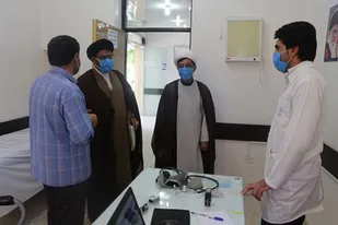 بازدید مسئول نمایندگی سپاه استان از درمانگاه صادقیه لردگان