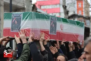 تشییع و تدفین پیکر مطهر شهید مهدی پور تقی در زادگاهش ؛یوسفده رودبنه لاهیجان