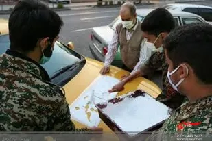 گوشه ای از حال و هوای برگزاری برنامه های سالگرد شهادت سپهد شهید سلیمانی در ساوه