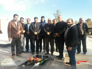 مراسم غبارروبی گلزار مطهر شهداء شهرستان نطنز برگزار شد