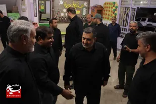 بازدید فرمانده سپاه ثارالله کرمان از مواکب و گروههای جهادی مستقر در مشهد مقدس