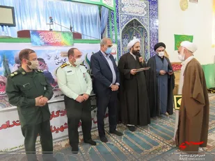 معارفه امام جمعه جدید شهر خشکرود شهرستان زرندیه