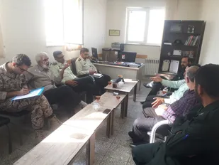 جلسه هم اندیشی مسئولین کلانتری&zwnj;های شاهرود با فرمانده حوزه بسیج خاتم الانبیا (ص) + تصاویر