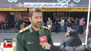روایت خدمت رسانی موکب یگان حفاظت هواپیمایی در دهه پایانی صفر/توزیع روزانه ۵ هزار پرس شله تا التیام دردهای زائران پیاده امام رضا(ع) + فیلم و عکس