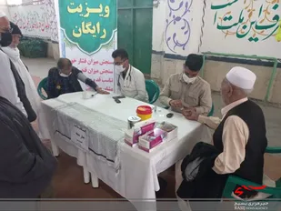 با هدف ارایه خدمات رایگان و به منظور پایش سلامت نمازگزاران ایستگاه سلامت برگزار شد