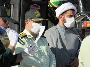 مراسم صبحگاه مشترک سپاه و نیروی انتظامی شهرستان طرقبه شاندیز
