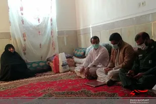 دیدار و دلجویی از خانواده شهید رحمت آبادی در ایرانشهر
