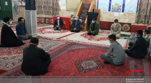 بازدید فرمانده حوزه مقاومت بسیج شهید محمدزاده از پایگاه بسیج روستای باباامان