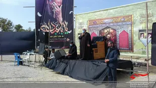 اجتماع عزاداران اربعین حسینی در آستان مقدس امامزاده حمزه رضا(ع) شیروان