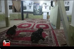 مسجد حضرت ابوالفضل(ع) شهر نصرت&zwnj;آباد به استقبال محرم رفت
