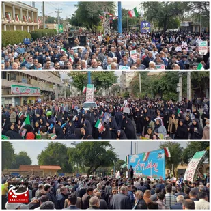 حماسه مردم اندیمشک در جشن ۴۵ سالگی انقلاب اسلامی