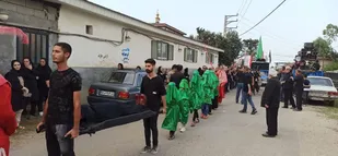 کاروان نمادین اسرای کربلا در عصر عاشورا