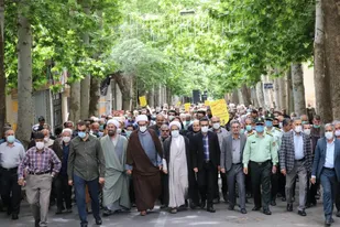 راهپیمایی روز قدس در محلات