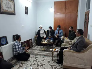 دیدار بسیج دانش آموزی حوزه ایمان شاهرود با خانواده شهید کریمی+ تصاویر