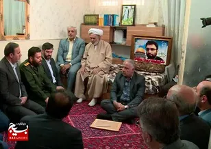 دیدار اعضای سازمان بسیج مهندسین کشور با خانواده شهید 
