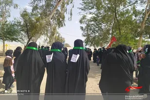برپایی موکب و اجرای مراسم پیاده روی در شهرستان ایرانشهر
