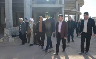 بازدید از روند ساخت بیمارستان ۲۰۰ تخت خوابی حضرت زینب (س) در اشکذر