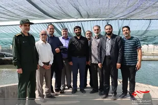 مسئولان بسیج کارگری و اصناف کشور از شرکت تولیدی ماهیان خاویاری قره برون بازدید کردند