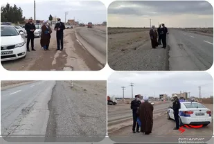 سرکشی ۳ ساعته حجه الاسلام برزگرنژاد امام جمعه شهرستان خواف از راه&zwnj;های مواصلاتی شهرستان