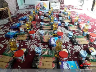 توزیع بیش از 60 بسته موادغذایی توسط حوزه مقاومت بسیج حضرت معصومه (س) بجنورد