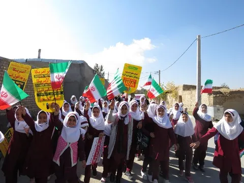 راهپيمايي ضد استبكاري 13 آبان در خنجین فراهان
