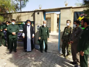 دیدار فرمانده سپاه آرادان با خانواده شهید کاظمی