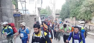 صعود سراسری سپاهیان به ارتفاعات خلنو شمال تهران