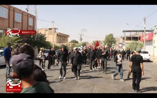 عاشقان حسینی در خواف به یاد کربلا گام زدند