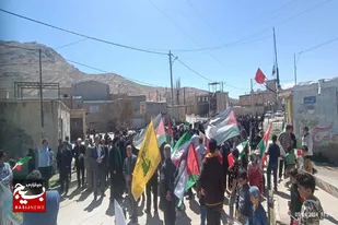 راهپیمایی روز قدس در شهر شاهنجرین رزن