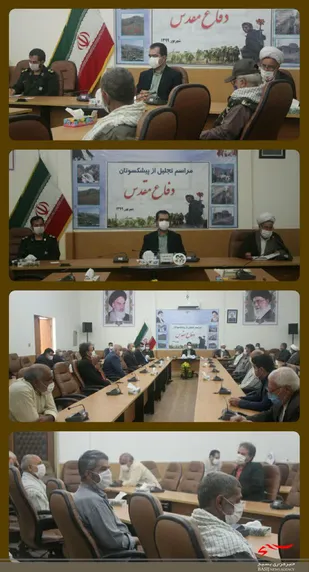 مراسم تجلیل از پیشکسوتان دفاع مقدس در مانه و سملقان