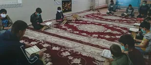 جلسه قرآن جوانه های صالحین در پایگاه بسیج شهید بهشتی ویست