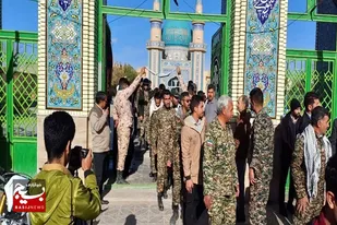 برگزاری نمایش اقتدار بسیجیان در خواف+عکس