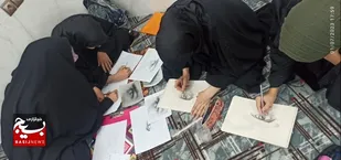 برگزاری کلاس های هنری در روستای سروشبادران منطقه براآن شمالی