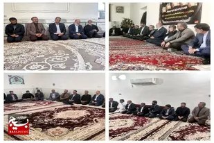 دیدار استاندار با خانواده شهدای حادثه تروریستی سیب و سوران درحوزه سیستان