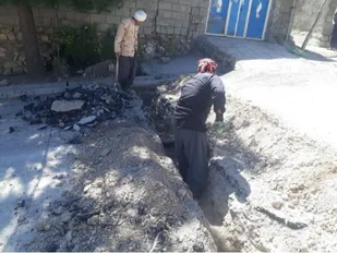 برخورداری ۳۰۰ خانوار روستای سرپله آبدانان از نعمت آب