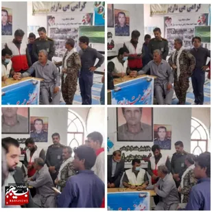 میز خدمت جهادی در شهر علی&zwnj;اکبر/ مسئولان در کنار مردم