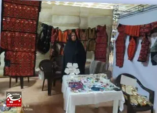 برپایی نمایشگاه دستاوردهای هنری و صنایع دستی بانوان بسیجی به مناسبت هفته دفاع مقدس در ایرانشهر&nbsp;