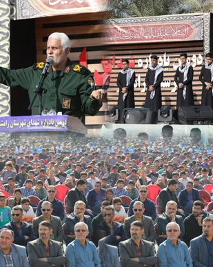 حضور پرشورهزاران نفری دانش آموزان در دومین یادواره بزرگ شهدای شهرستان رامشیر