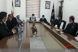 دیدار صمیمی فرمانده انتظامی شهرستان هیرمندبا فرمانده سپاه شهرستان