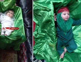 مراسم شیرخوارگان حسینی در امیرآباد برگزار شد