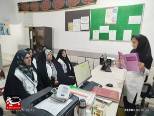 بازدید خواهران بسیجی از پایگاه سلامت مسلم کیخا