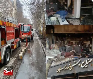 آتش&zwnj;سوزی فروشگاه صنایع&zwnj;دستی در قزوین با اقدام به&zwnj;موقع نیروهای عملیاتی، بدون تلفات مهار شد