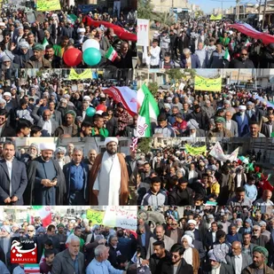 حماسه حضور شهروندان بندر ماهشهر در ۴۴ امین سالگرد پیروزی انقلاب اسلامی ایران