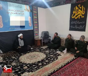 دیدار فرماندهی، مسئول نمایندکی  و جمعی از مدیران سپاه با امام جمعه