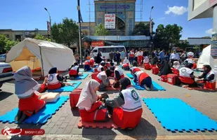 آغاز بوت &zwnj;کمپ آموزشی کمک&zwnj;های اولیه هلال&zwnj;احمر در زنجان
