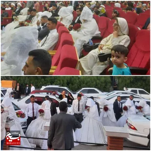 برپایی مراسم ازدواج ۱۴ زوج آبادانی و خرمشهری