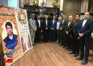 آیین رونمایی از تمثال شهید شاخص جامعه ورزش در سمنان برگزار شد
