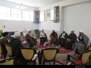 مراسم تكريم و معارفه فرمانده پايگاه بسيج طلاب آيت الله ايزدي نجف آباد