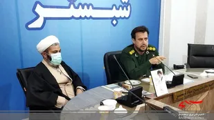 نشست خبری سپاه شبستر با اصحاب رسانه به مناسبت هفته بسیج